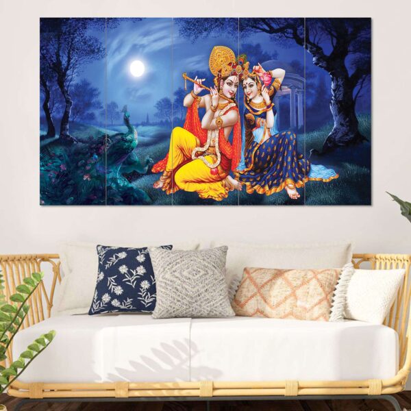 Set Of 5 Wooden Framed Wall Paintings - Image 3