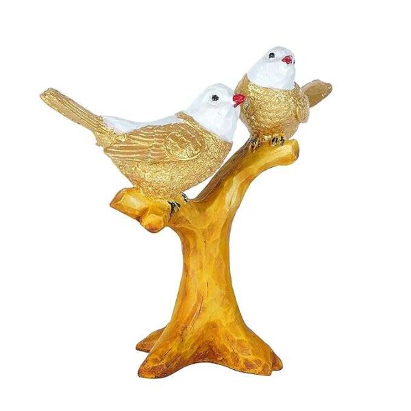 Resin Handcrafted Birds Couple On Tree Showpiece Bird Statue For Home Dcor Living Room Bedroom Table Top Antique Garden Decoration Items - Image 4